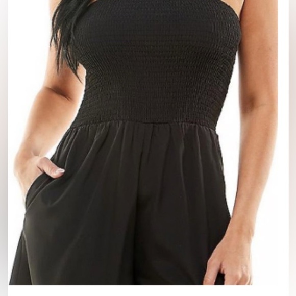 Lily Rose Smocked Tied Neck Romper,  Size: Medium, - Picture 2 of 5